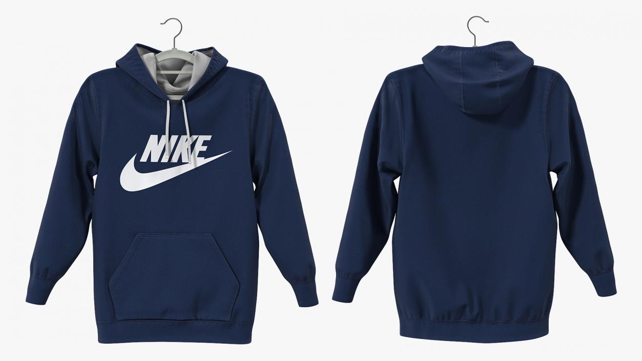 3D Nike Blue Hoodie