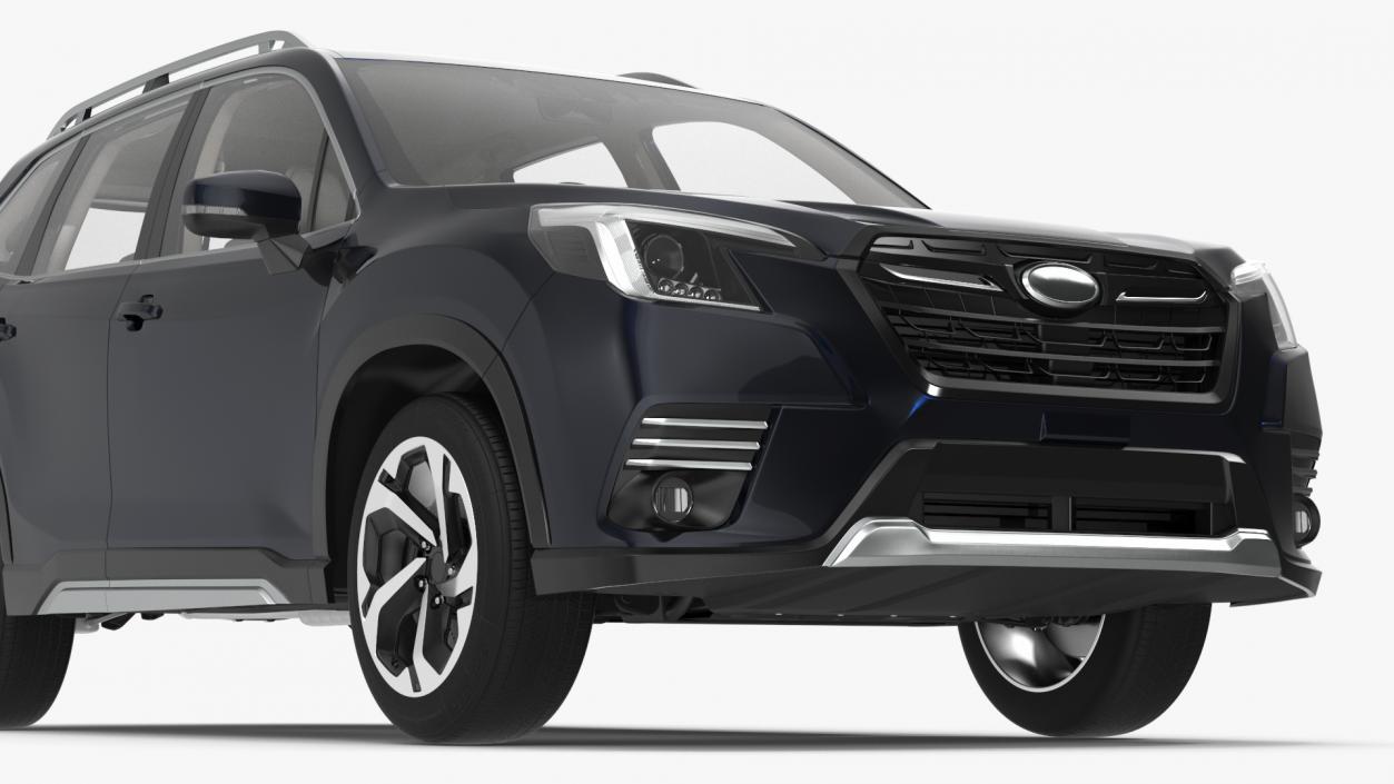 Black Compact Crossover SUV 3D