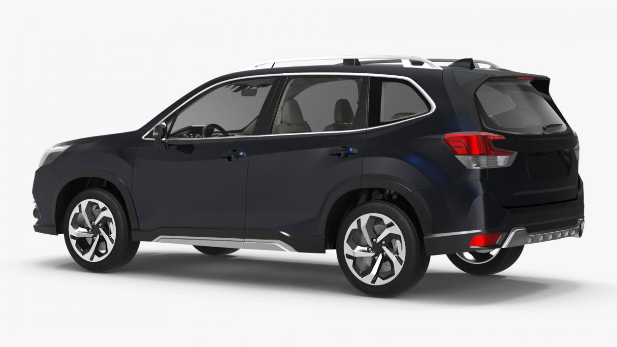 Black Compact Crossover SUV 3D