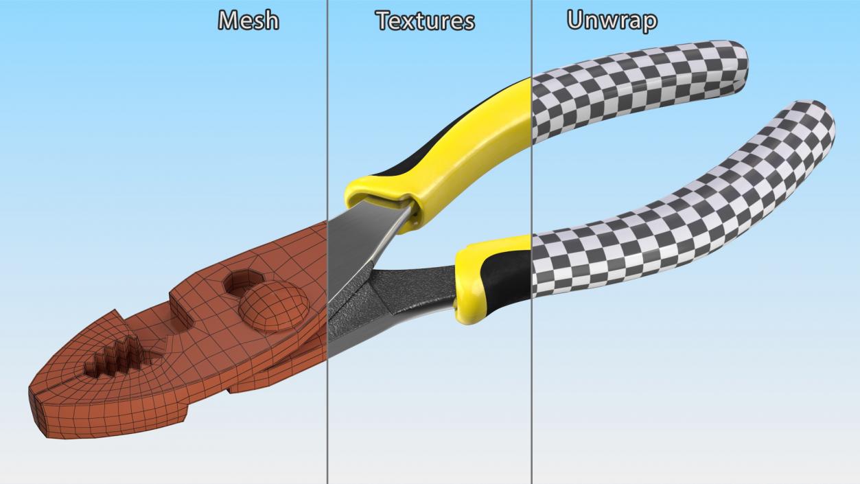 Combination Slip Joint Pliers 3D model