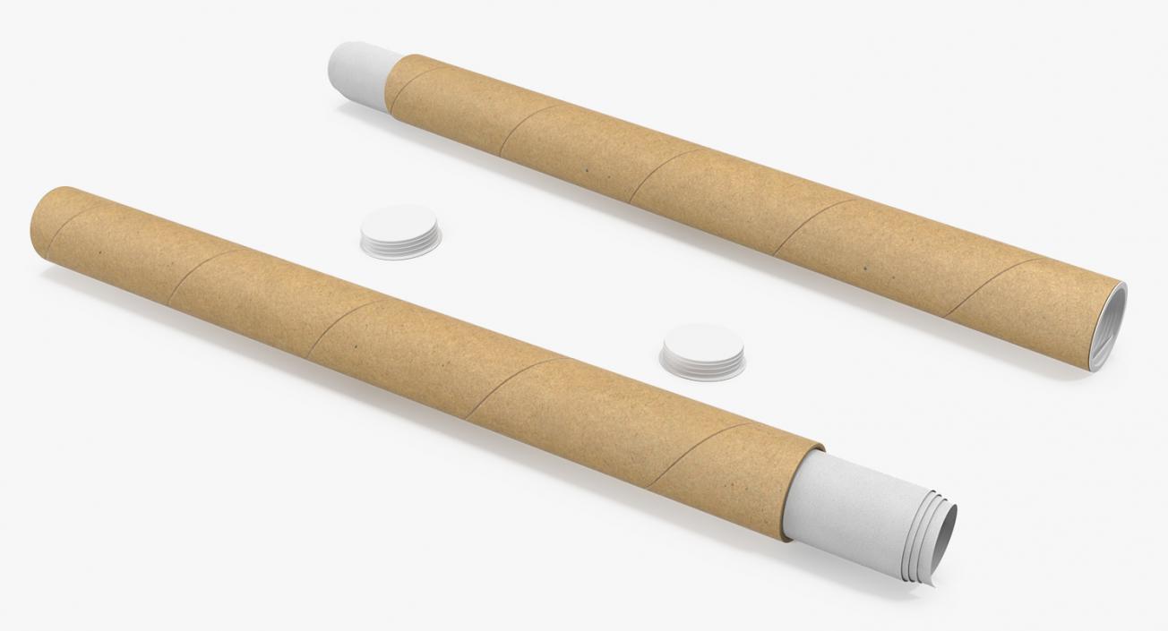 3D Cardboard Tube with Papers