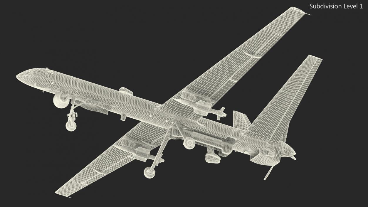 Orion Russian UAV Rigged 3D model