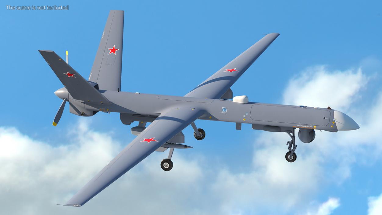 Orion Russian UAV Rigged 3D model