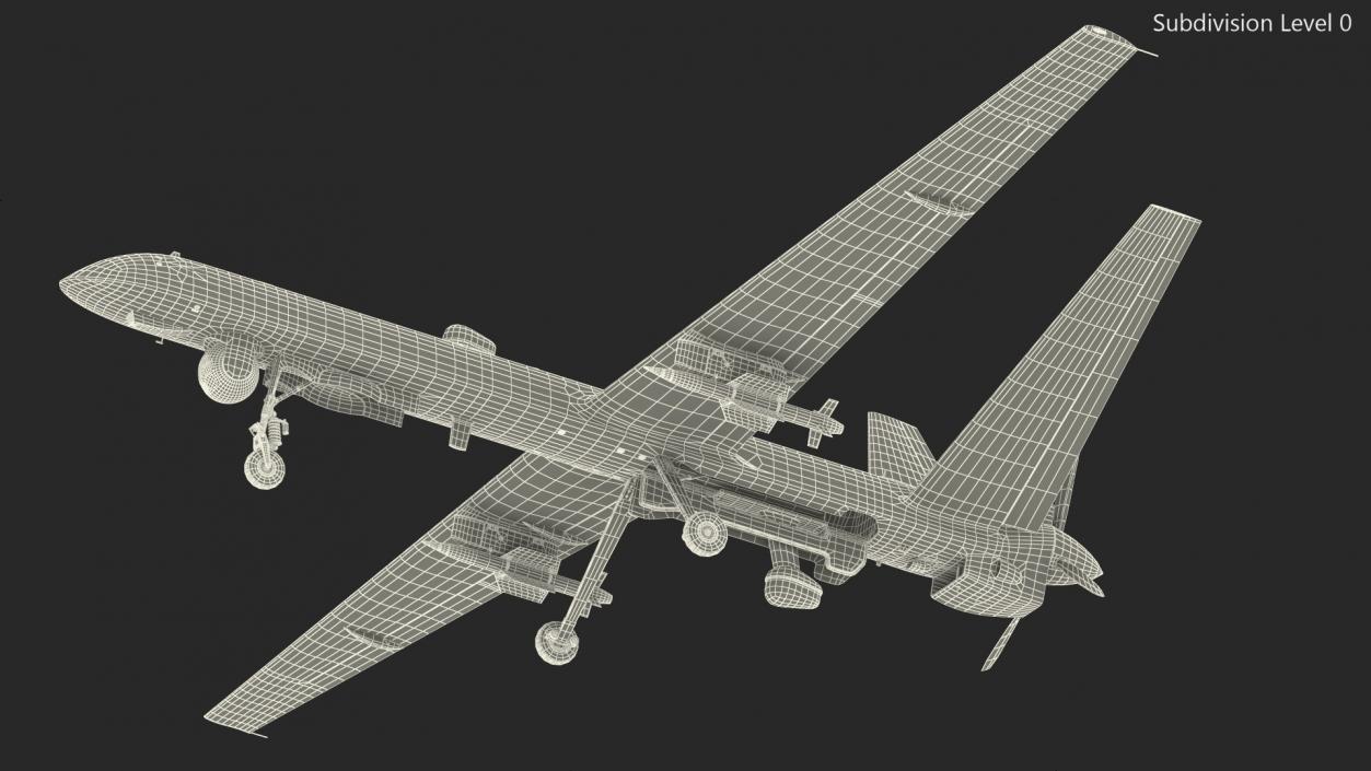 Orion Russian UAV Rigged 3D model