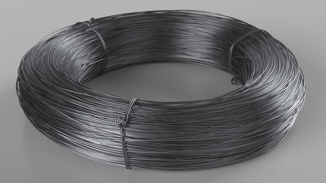 3D model Stainless Steel Wire Coil