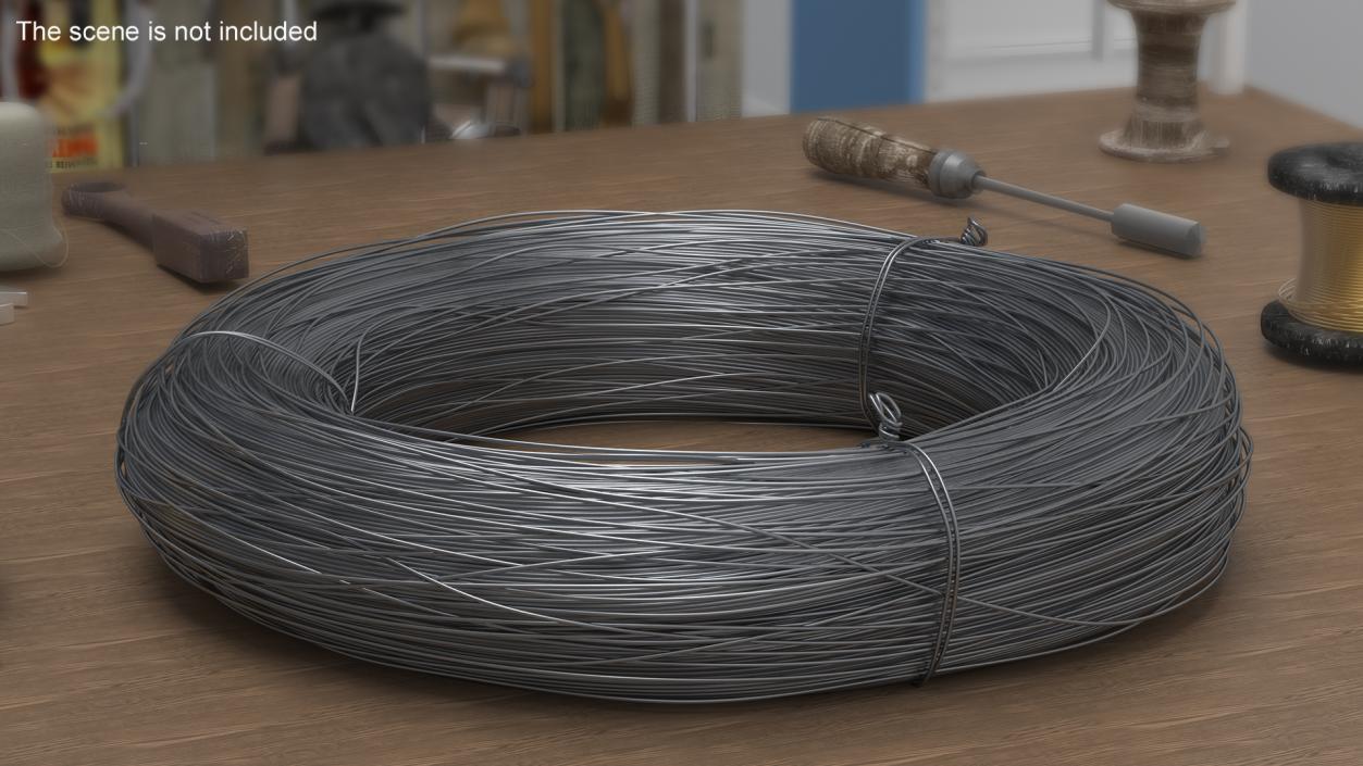 3D model Stainless Steel Wire Coil