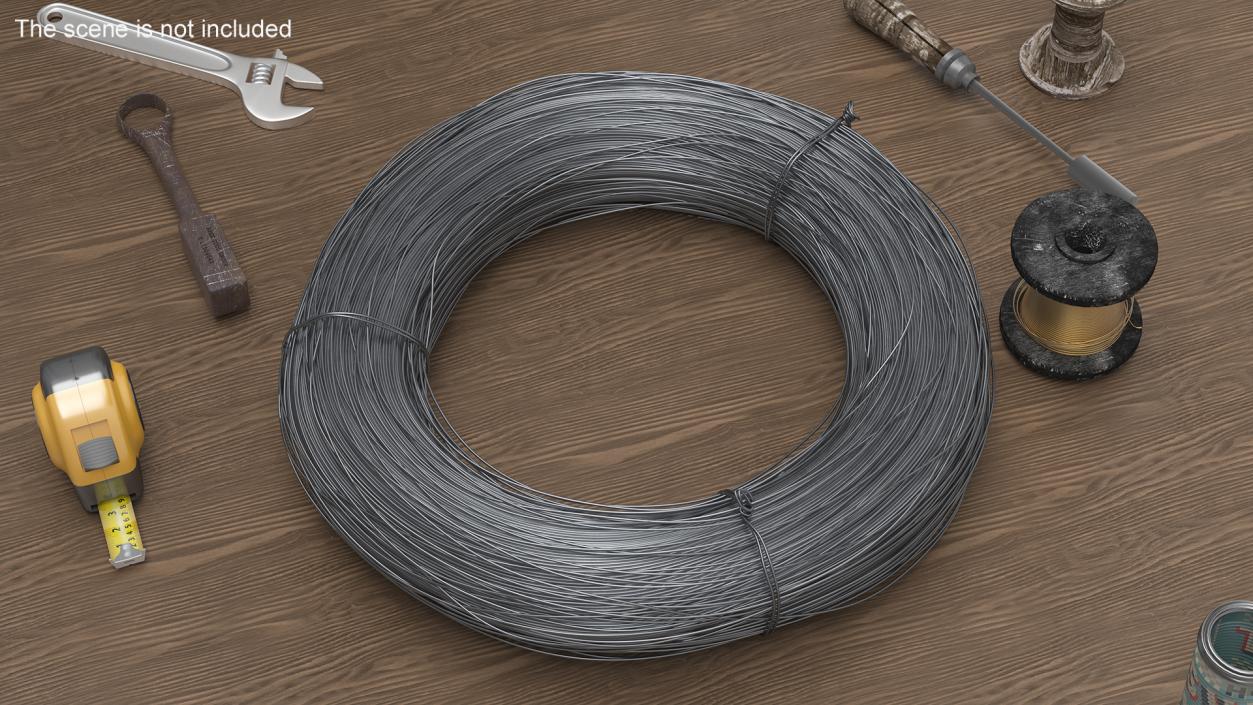 3D model Stainless Steel Wire Coil