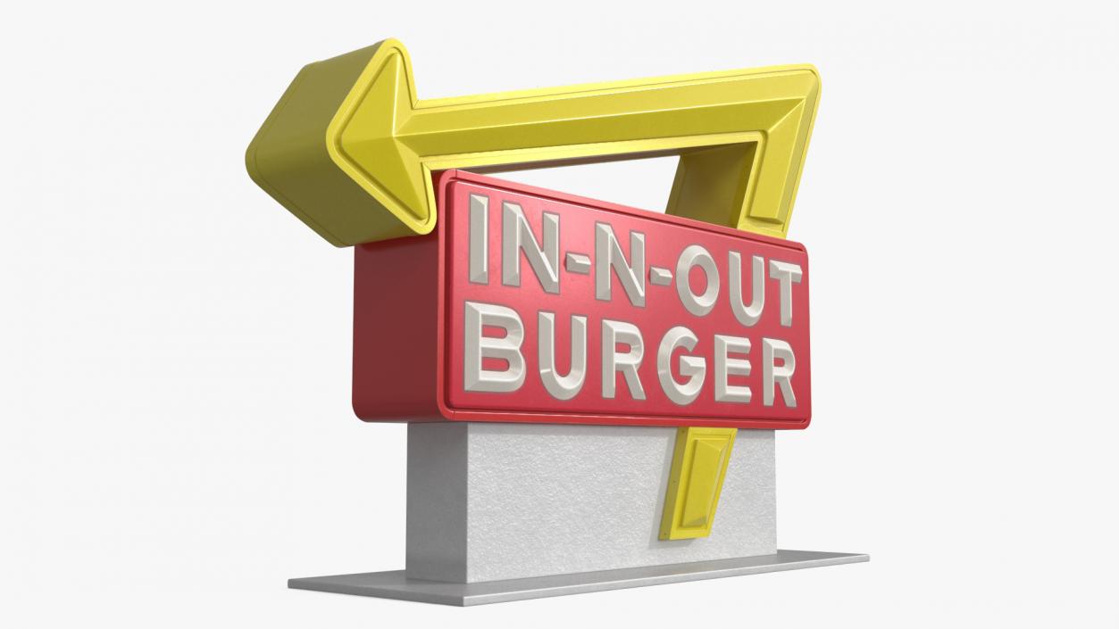 3D In N Out Burger Stand