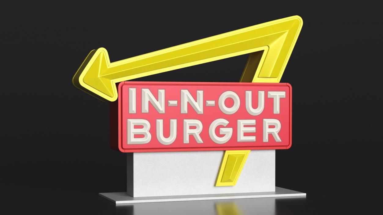 3D In N Out Burger Stand