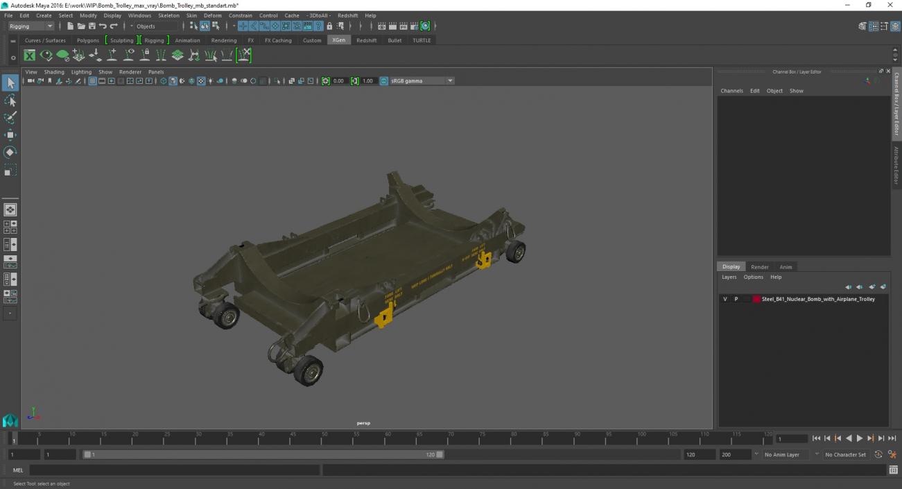 Bomb Trolley 2 3D model