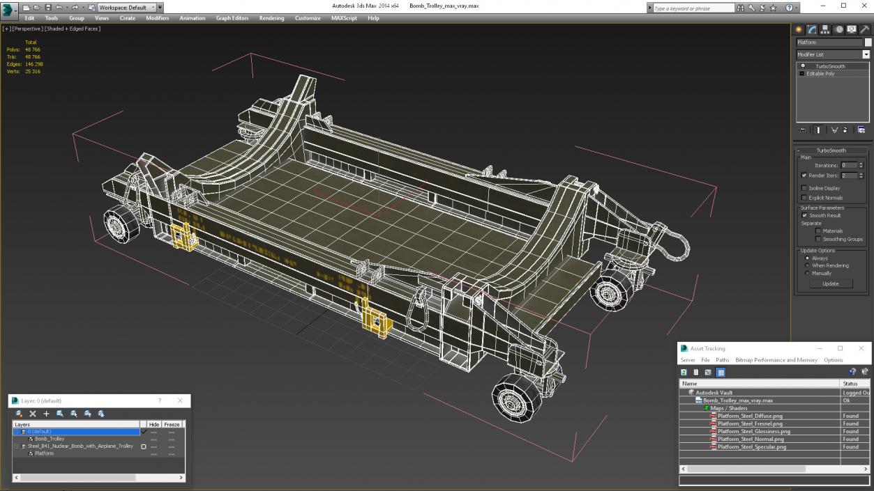 Bomb Trolley 2 3D model