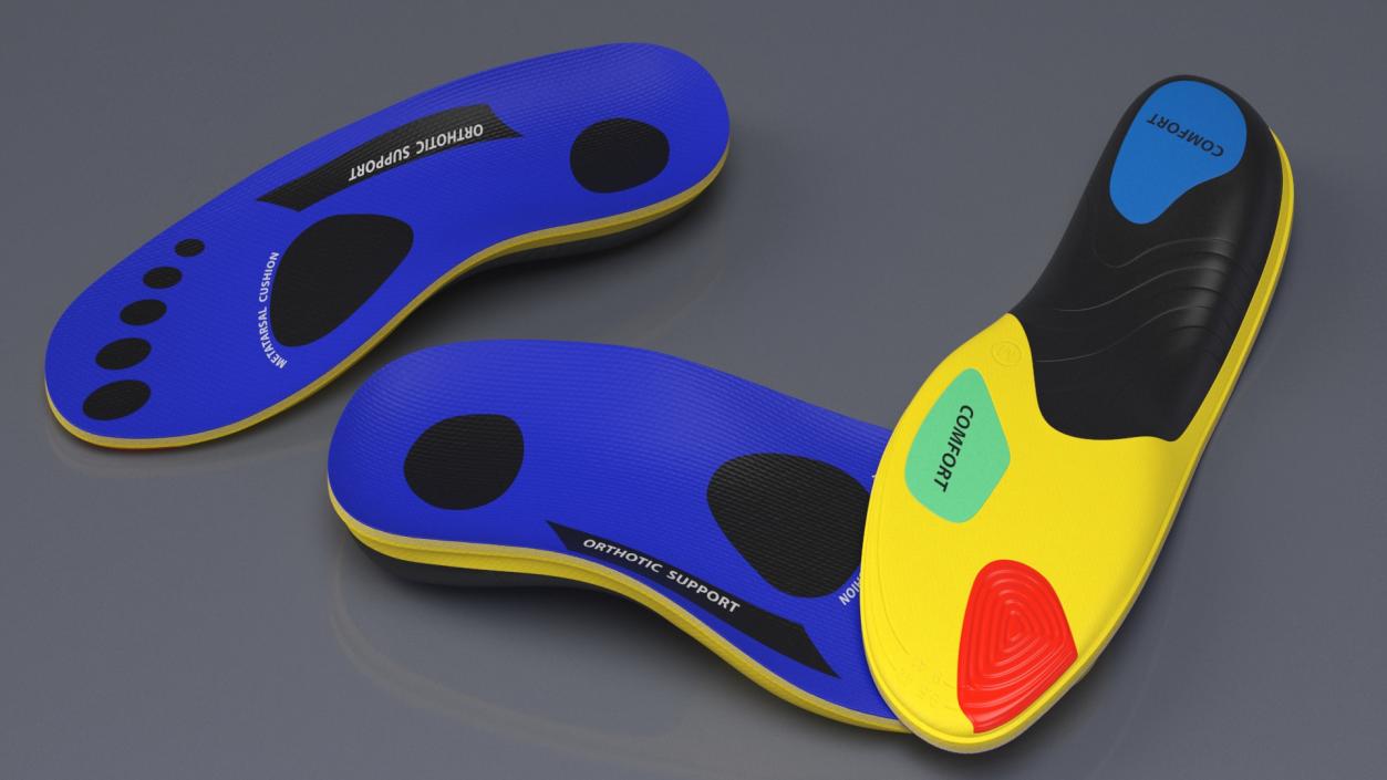 3D Orthopedic Sport Shoe Insole model