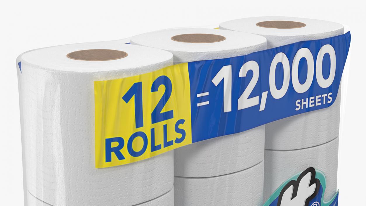 3D Scott Bath Tissue 12 Rolls