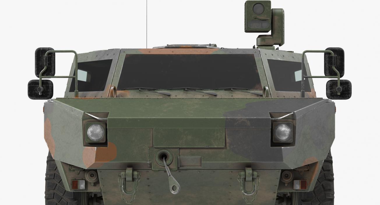 3D Fennek German Reconnaissance Vehicle Rigged model