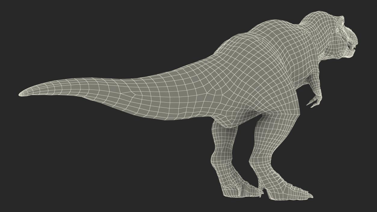 3D model Animated Tyrannosaurus Rex Eating Rigged