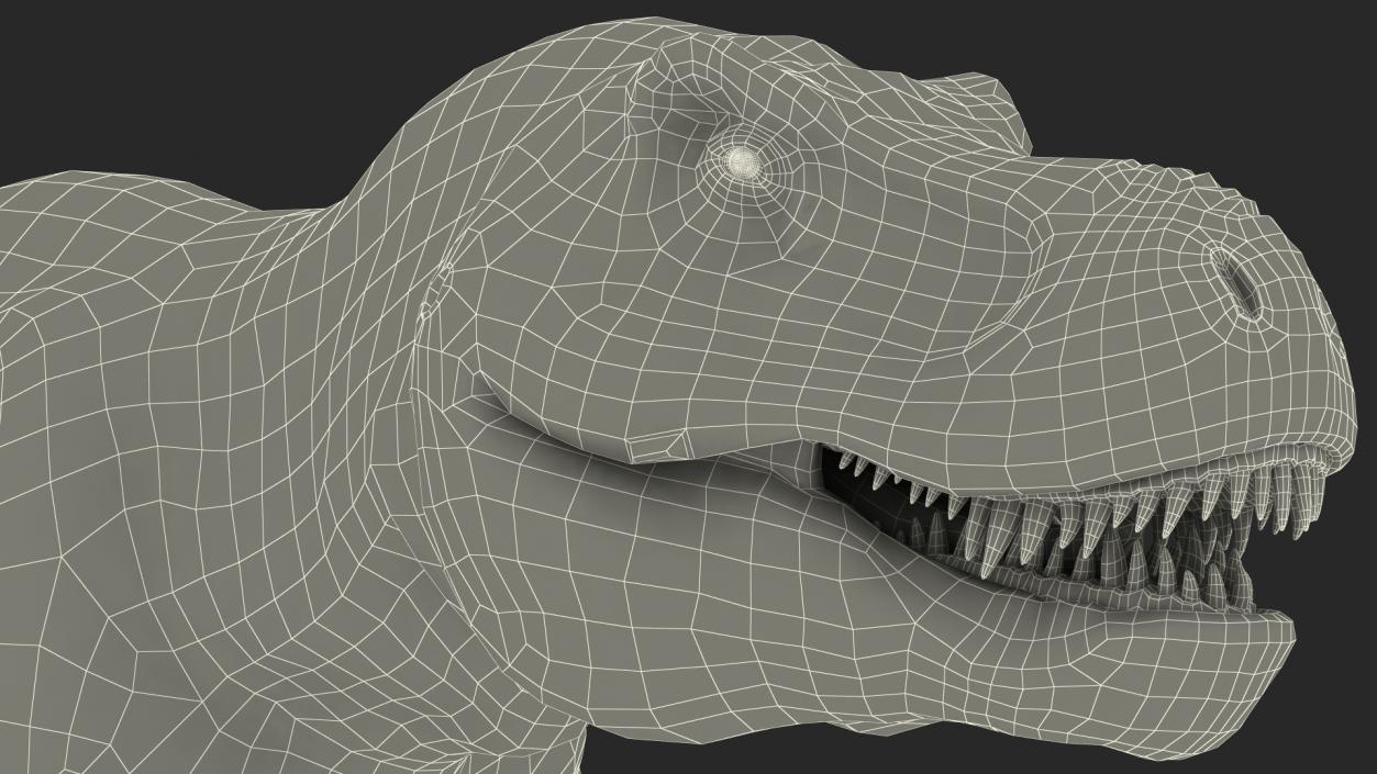 3D model Animated Tyrannosaurus Rex Eating Rigged