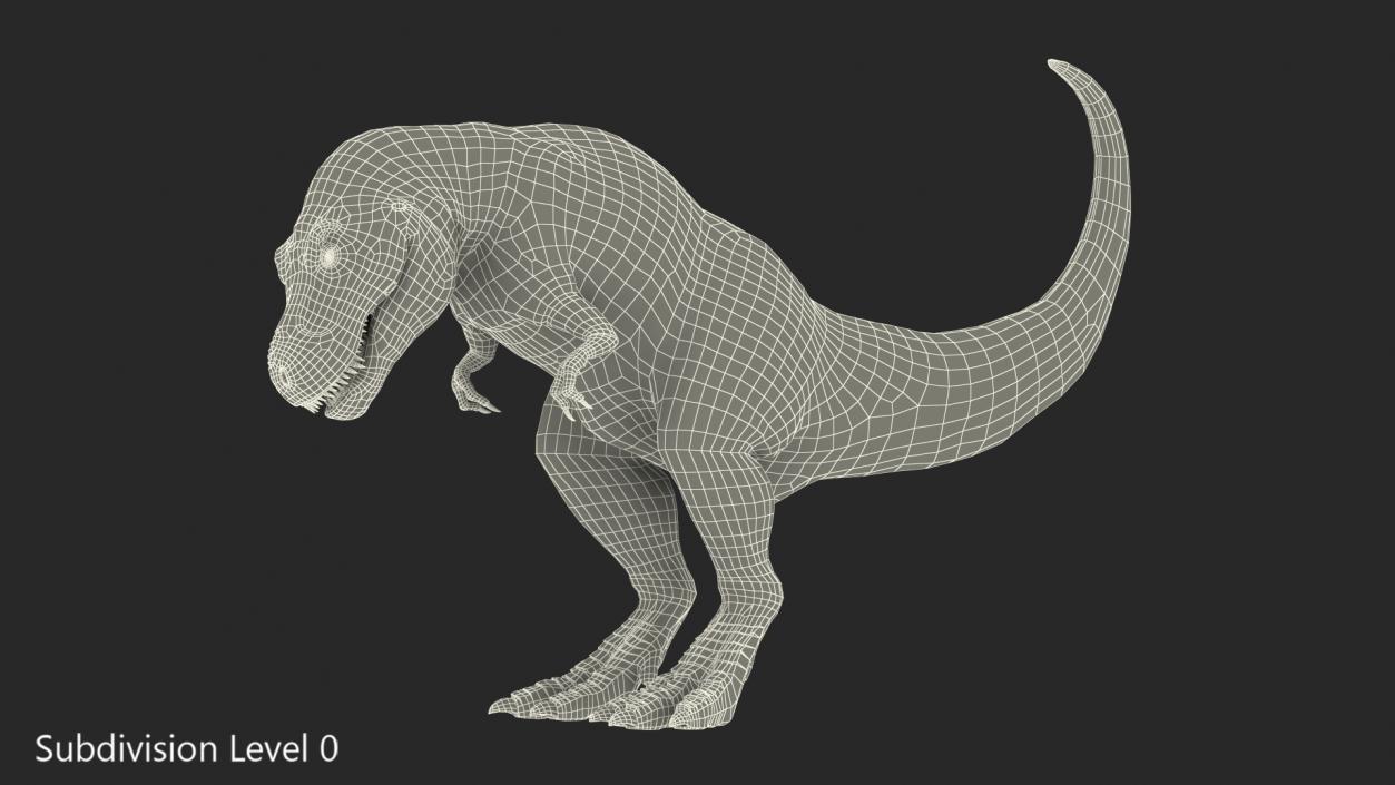 3D model Animated Tyrannosaurus Rex Eating Rigged