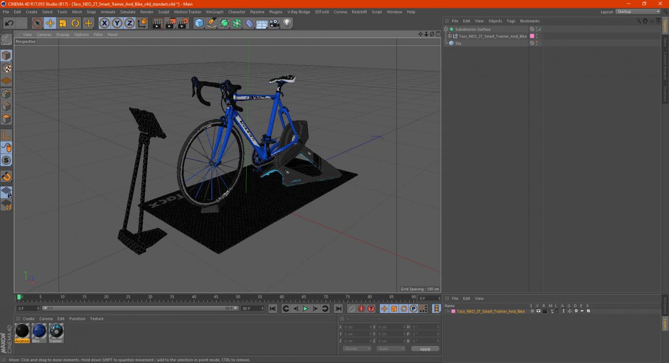 Tacx NEO 2T Smart Trainer And Bike 3D model