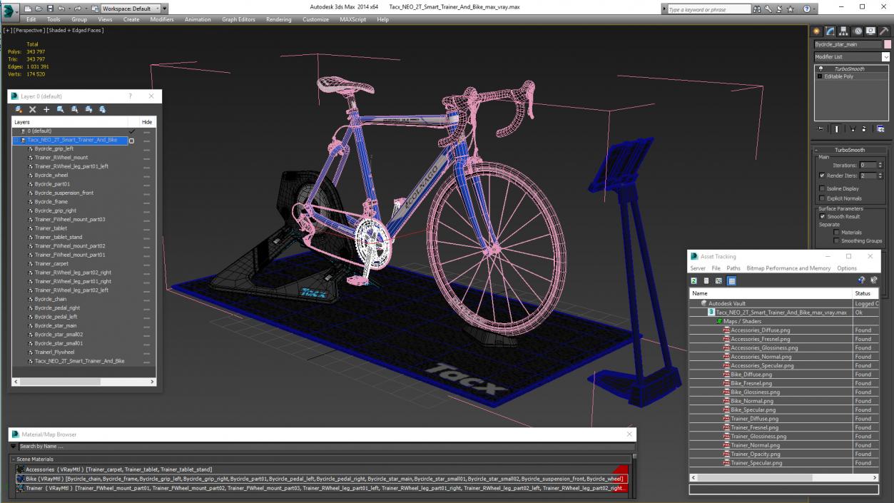 Tacx NEO 2T Smart Trainer And Bike 3D model