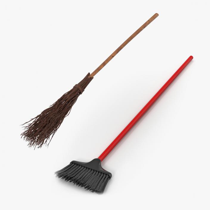 Brooms Collection 3D