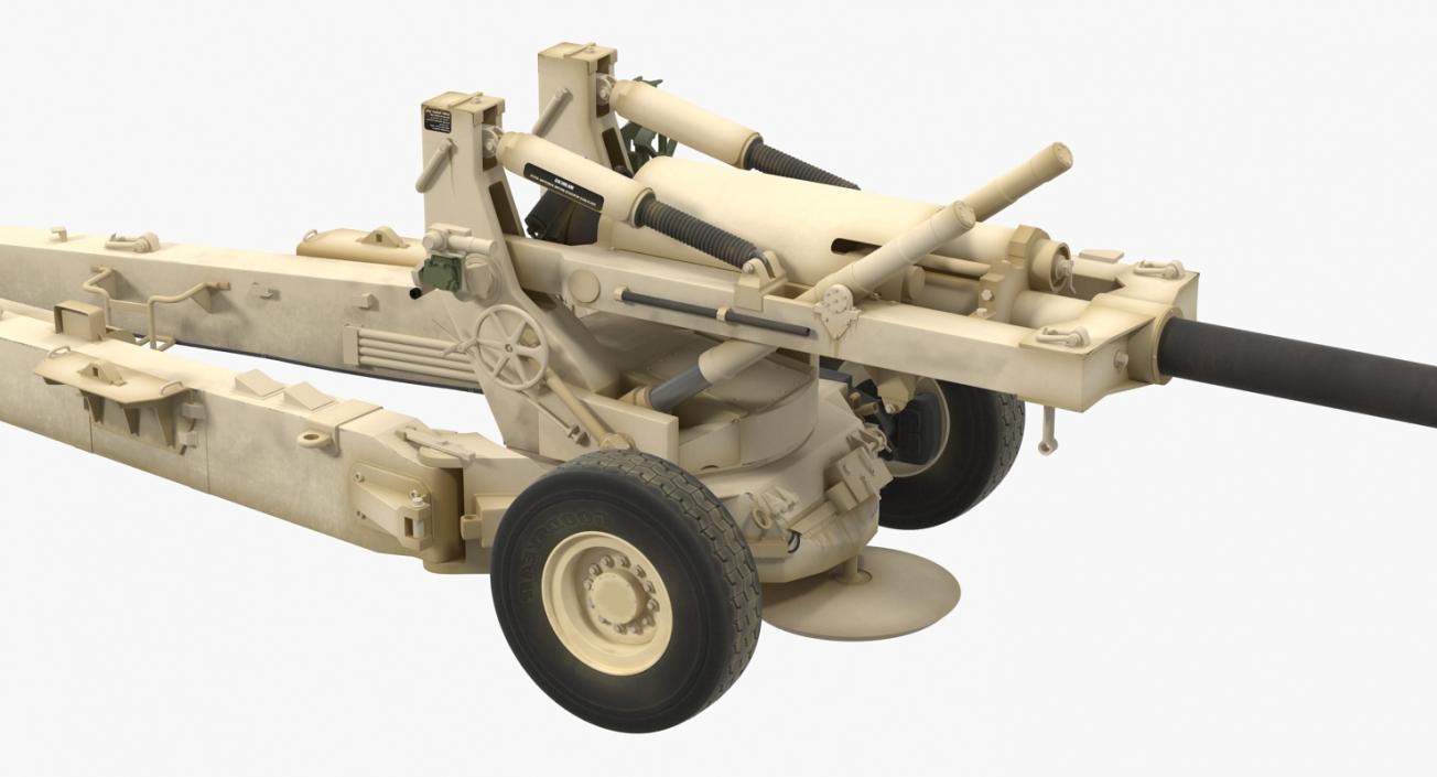 Artillery M198 155mm Howitzer 3D model