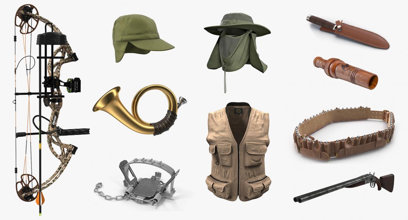 3D model Hunting Equipment Collection 6