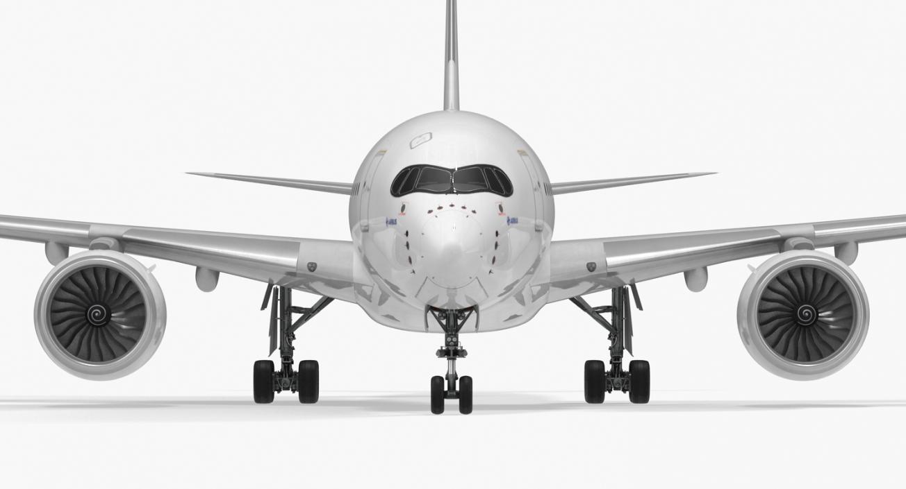 Airbus A350-800 Generic Rigged 3D Model 3D model