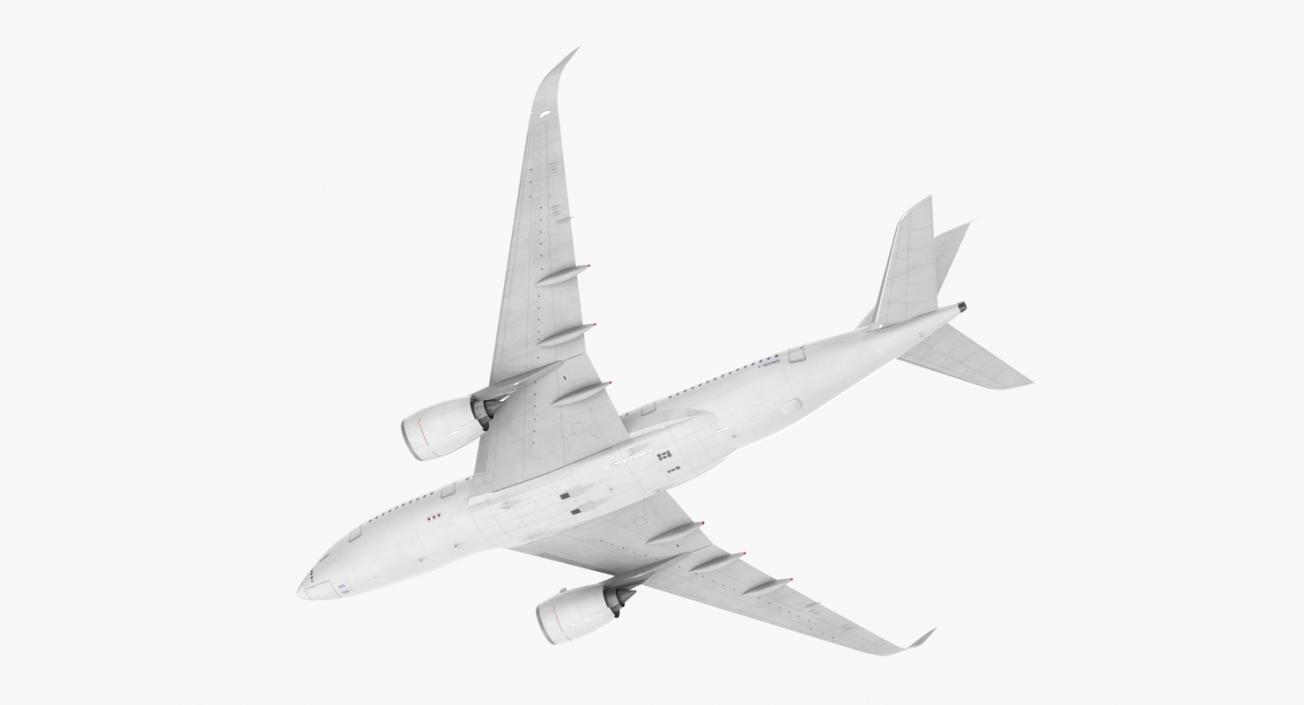 Airbus A350-800 Generic Rigged 3D Model 3D model