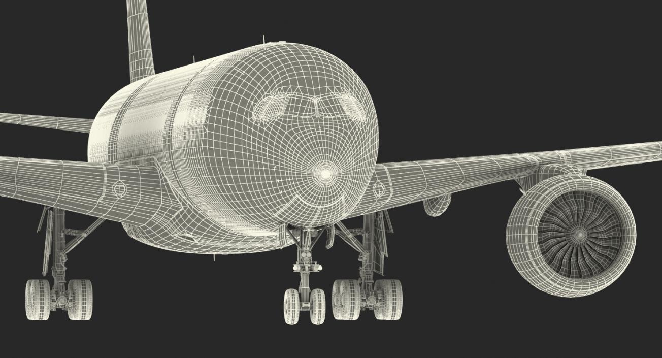 Airbus A350-800 Generic Rigged 3D Model 3D model