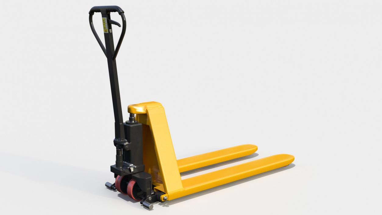 Scissor Pallet Truck Folded 3D