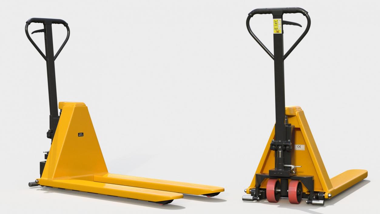 Scissor Pallet Truck Folded 3D