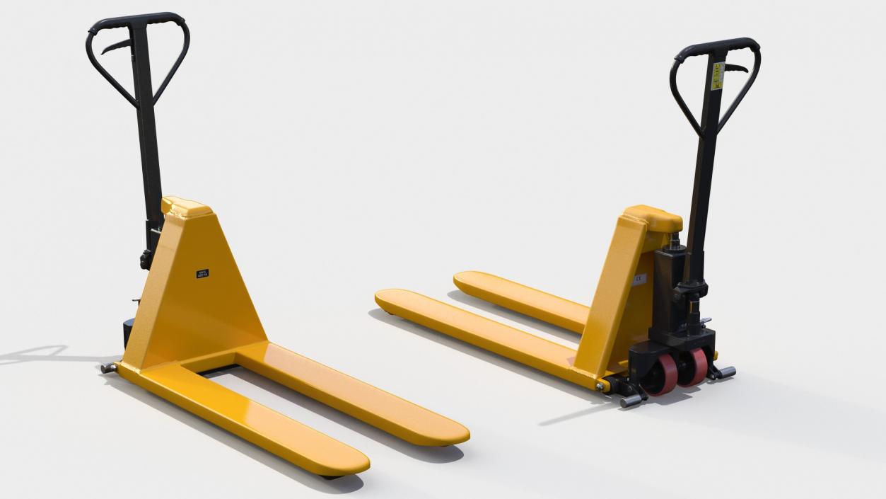 Scissor Pallet Truck Folded 3D