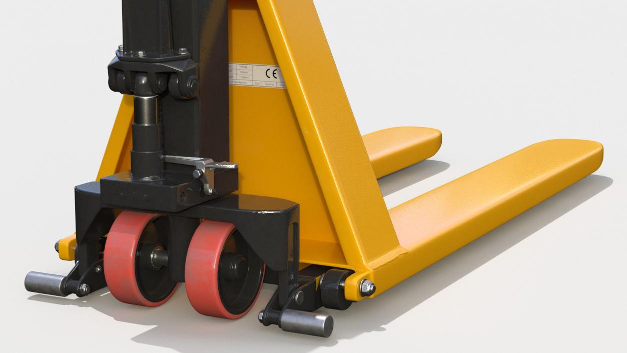 Scissor Pallet Truck Folded 3D