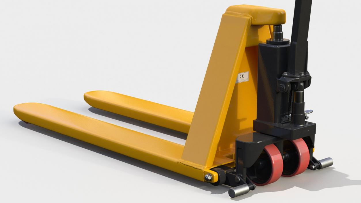 Scissor Pallet Truck Folded 3D