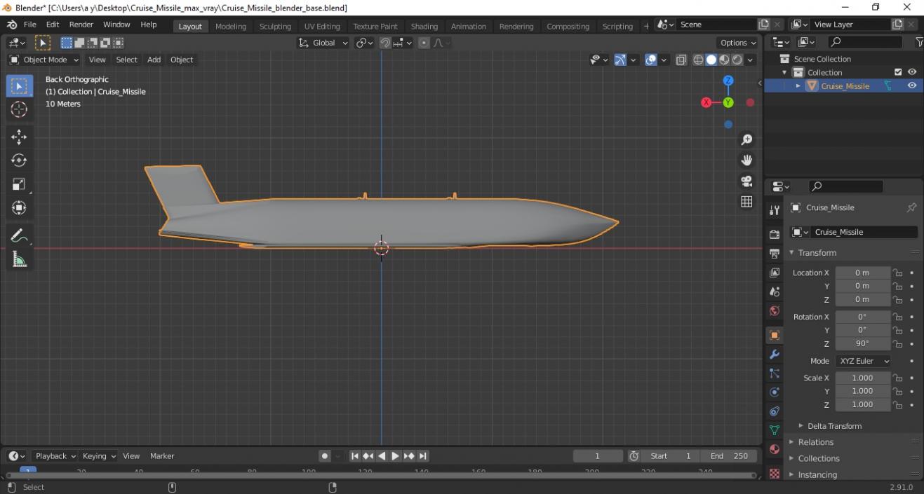 Cruise Missile 3D model