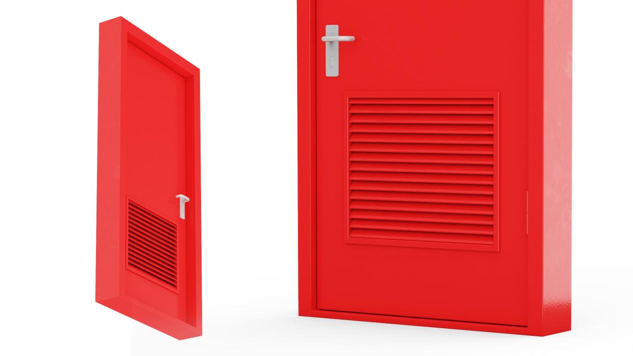 3D Fire Exit Doors Collection