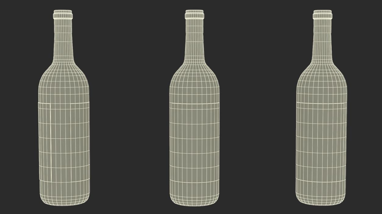 Ridge California Cabernet Bottle 3D