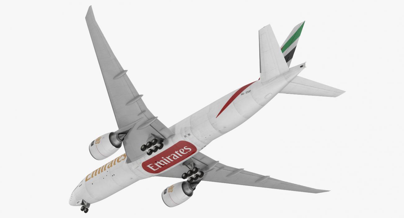 3D Boeing 777 Freighter Emirates Airlines model