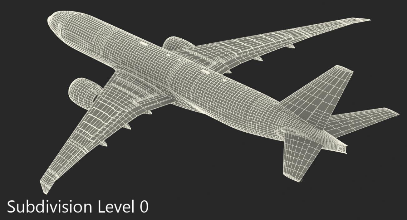 3D Boeing 777 Freighter Emirates Airlines model