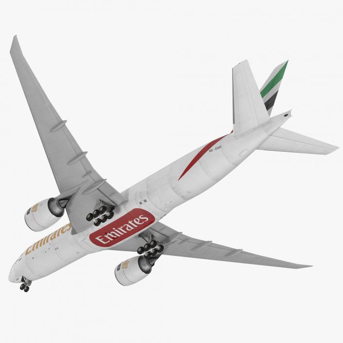 3D Boeing 777 Freighter Emirates Airlines model