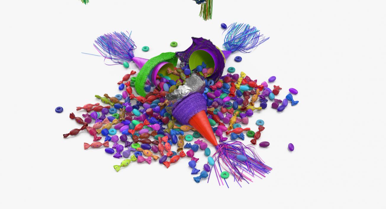 Smashed Star Pinata 3D model