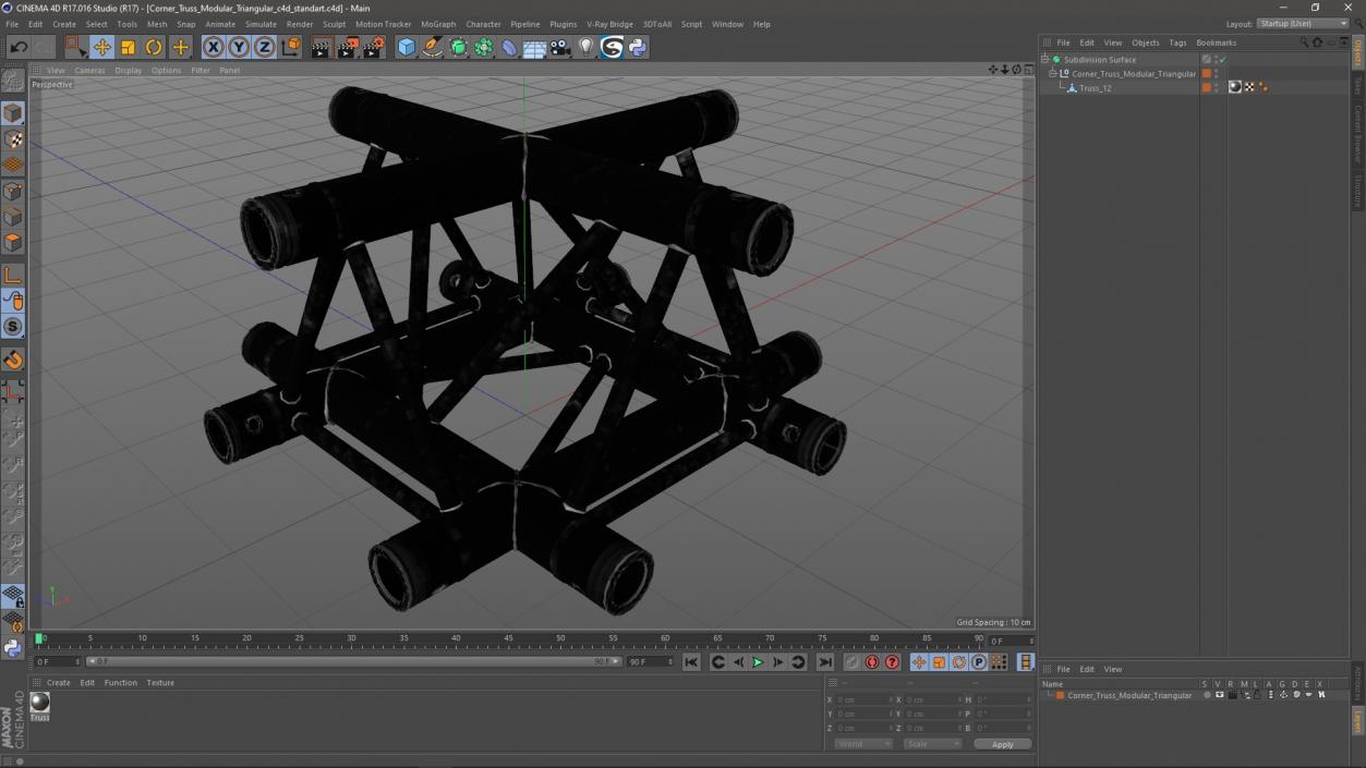 3D Corner Truss Modular Triangular 2 model