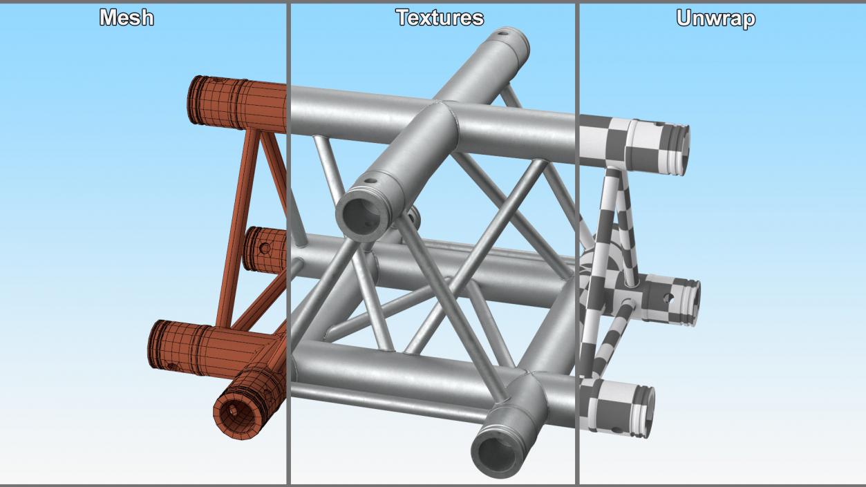 3D Corner Truss Modular Triangular 2 model