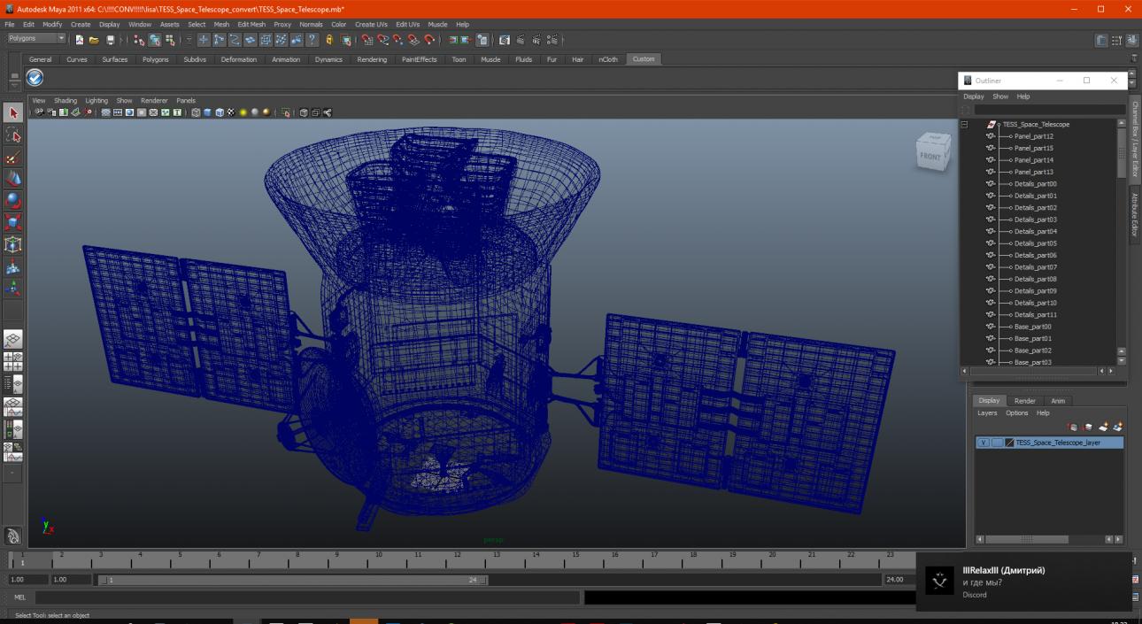 3D model TESS Space Telescope