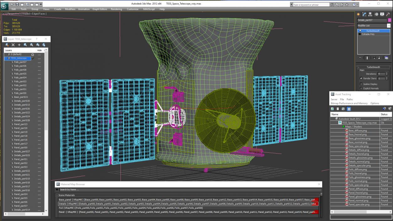 3D model TESS Space Telescope