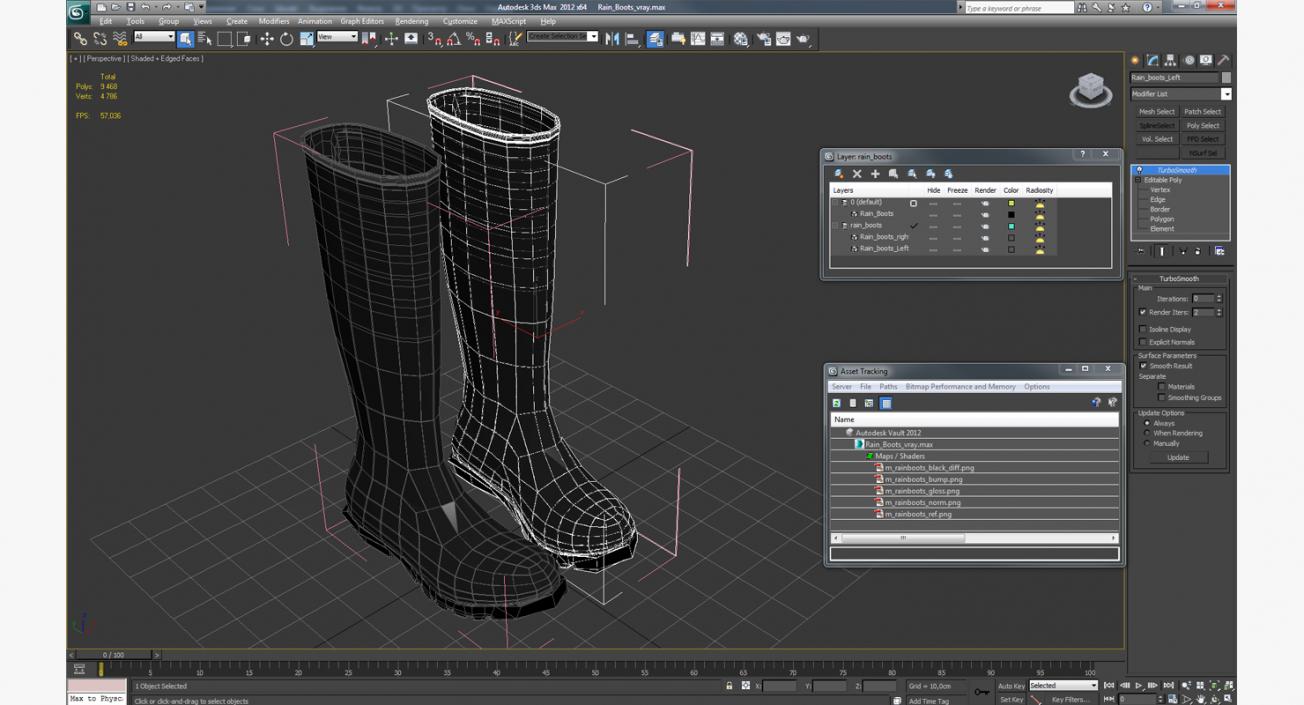 3D model Rain Boots