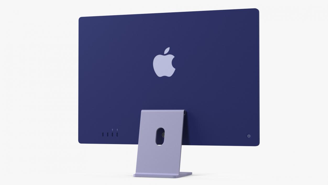 Apple iMac 2021 Purple 3D