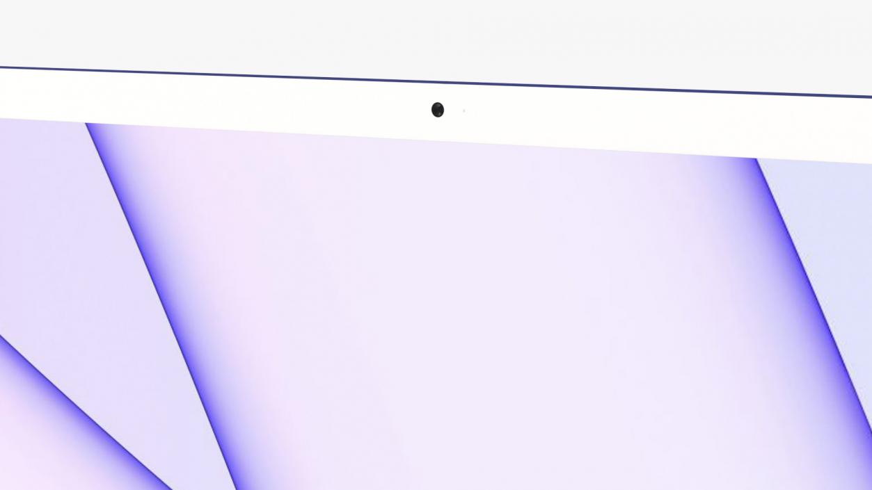 Apple iMac 2021 Purple 3D