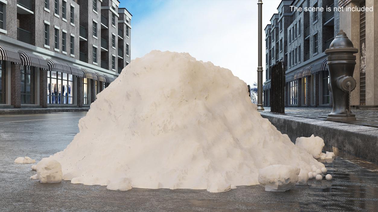 Pile of Snow 3D