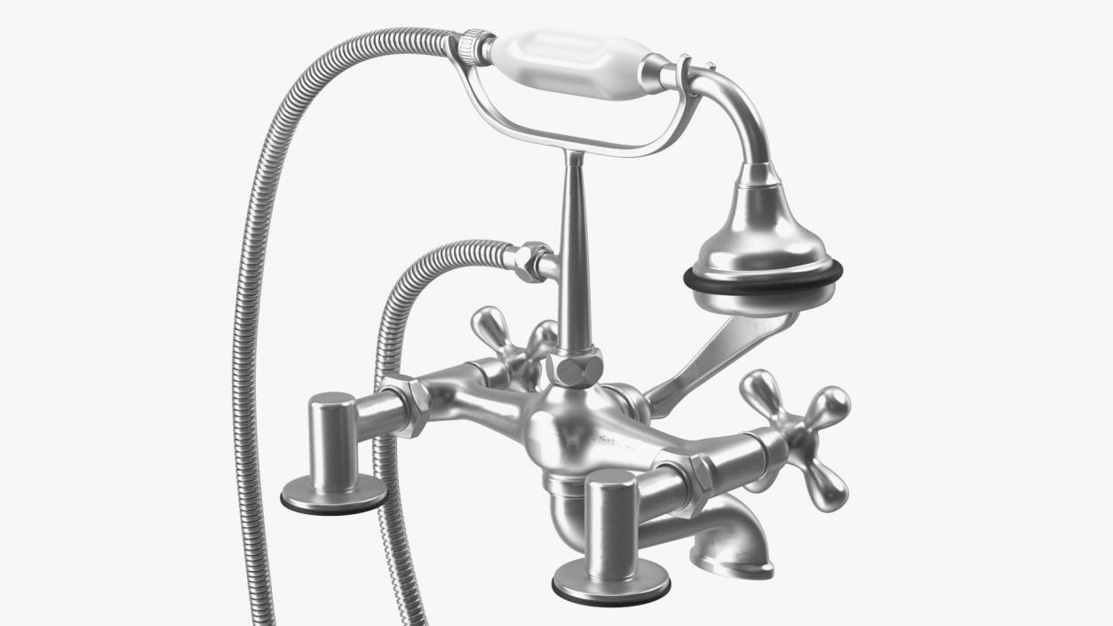 Classic Bath Shower Mixer 2 3D